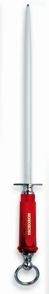 Fusil à aiguiser Dickeron rond 30cm rouge