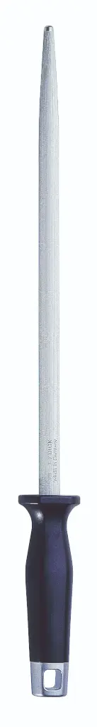 Keukenwetstaal regular cut rond 30 cm zwart