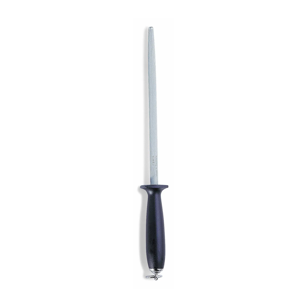 Kitchen sharpening steel 20cm round black