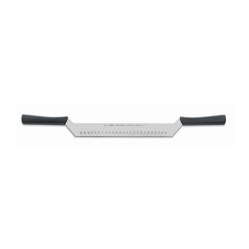 Kaasmes 30cm Dick zwart twee handvaten