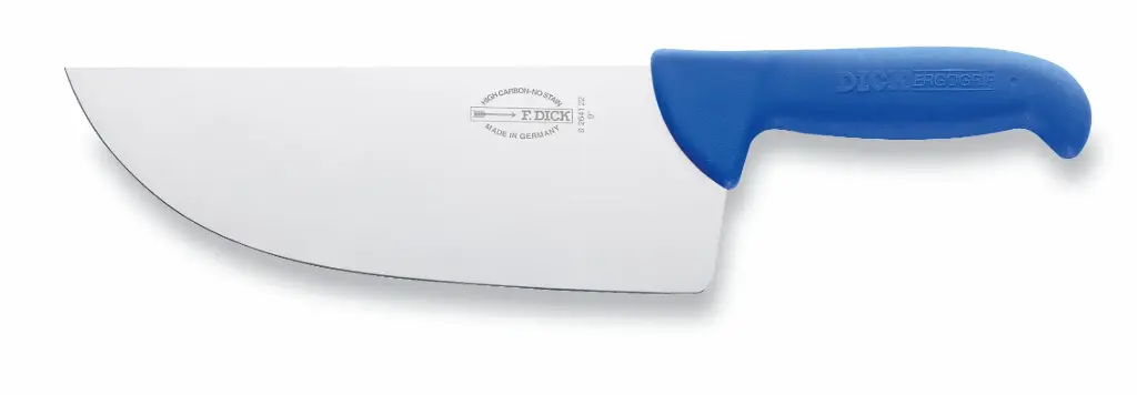 Blokmes Dick breed 22cm blauw