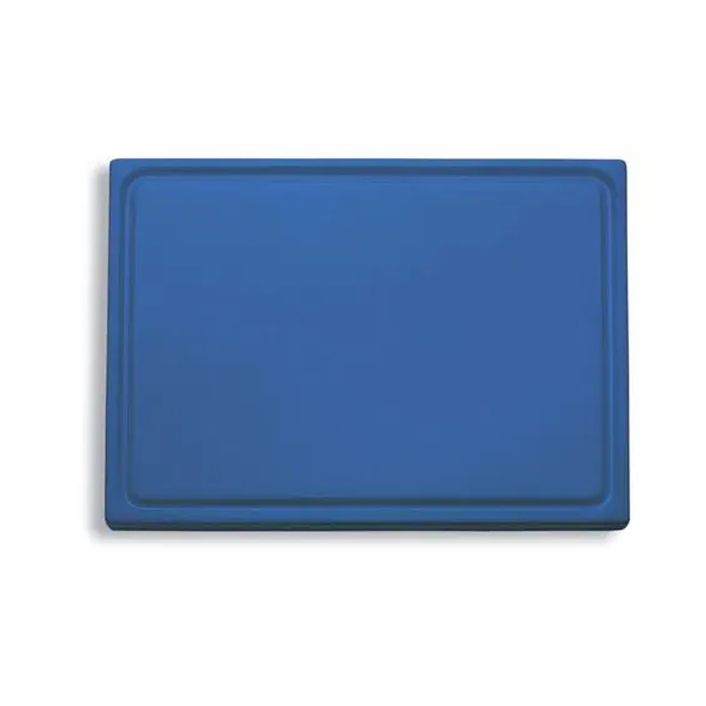 Cutting board with juice groove 53x32,5cm blue