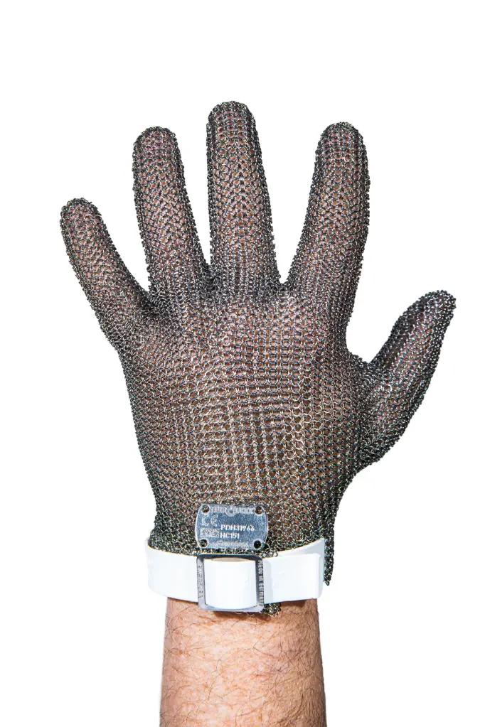 Handschoen comfort classic 5 vingers S Wit