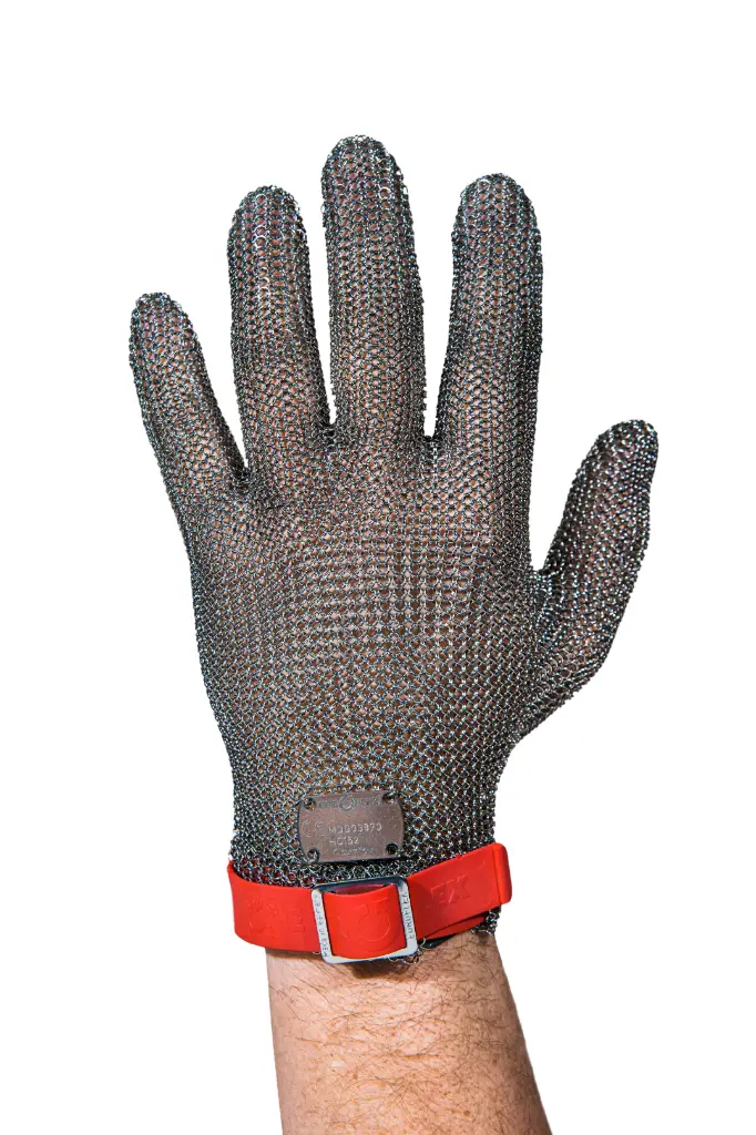 Gant de securité 5 doigts M rouge droit