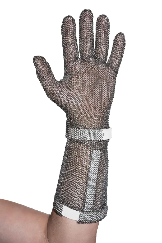Comfort classic handschoen + armb. 15cm, S - wit