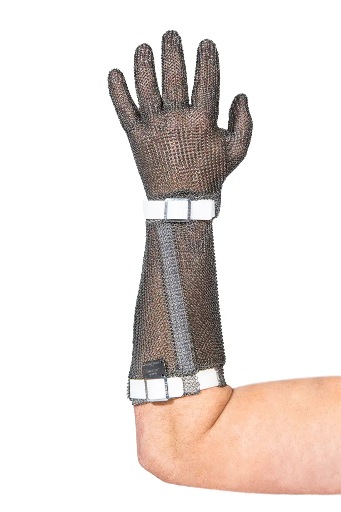 Comfort classic handschoen + armb. 21cm S - wit