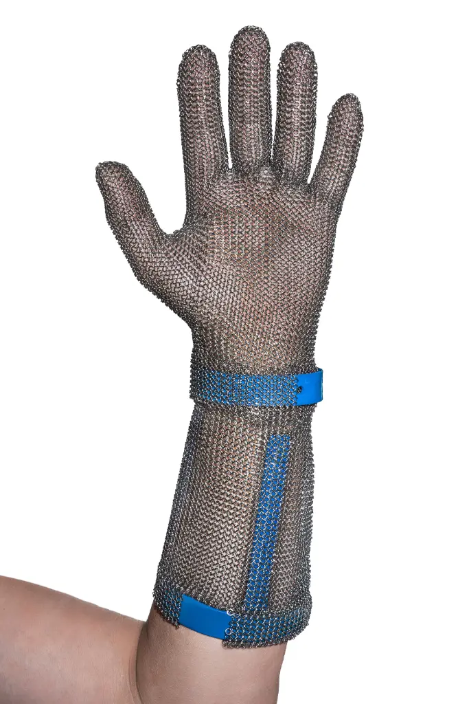 Comfort classic handschoen + armb. 15cm L blauw