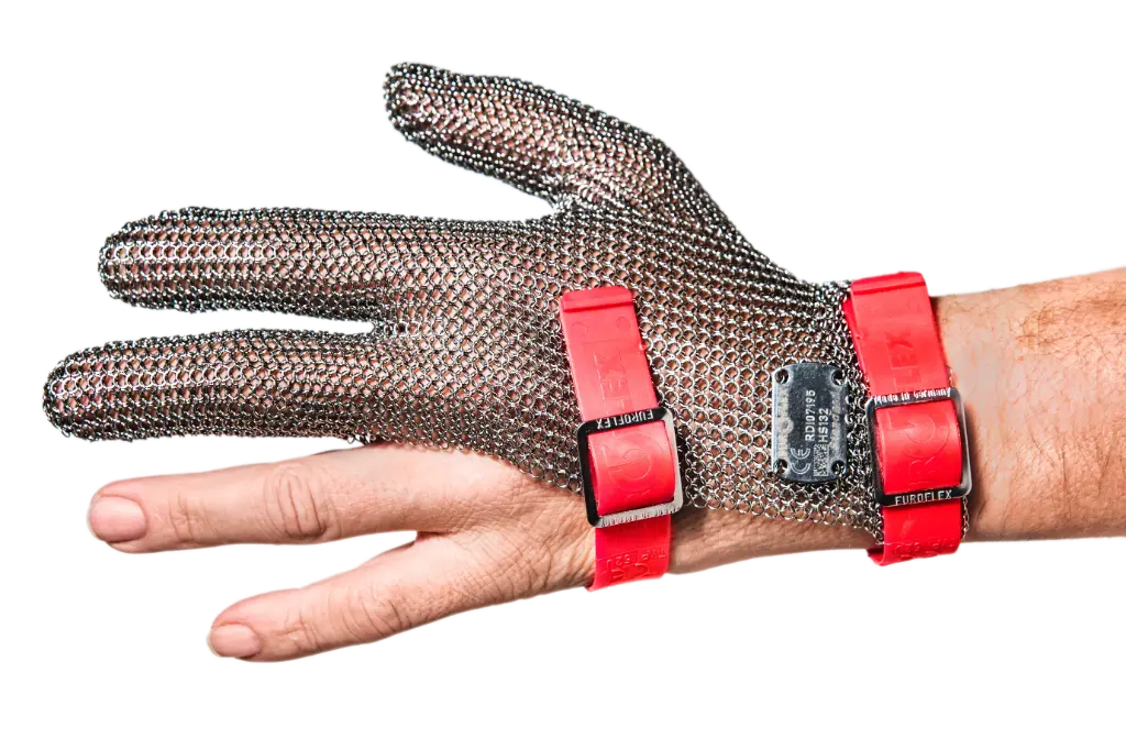 Handschoen 3 vingers M - rood