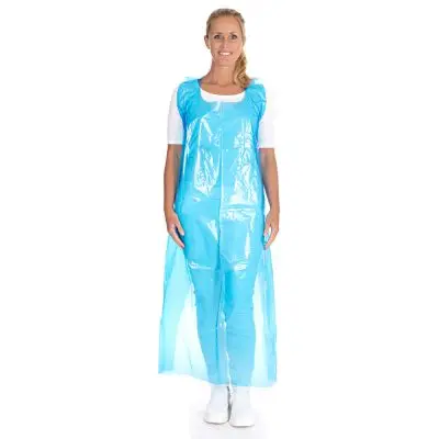 Voorschort 150x100, blauw 60my (25st.)