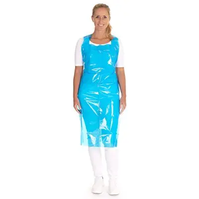 Voorschort 125x75 blauw, 50 my (25st.)