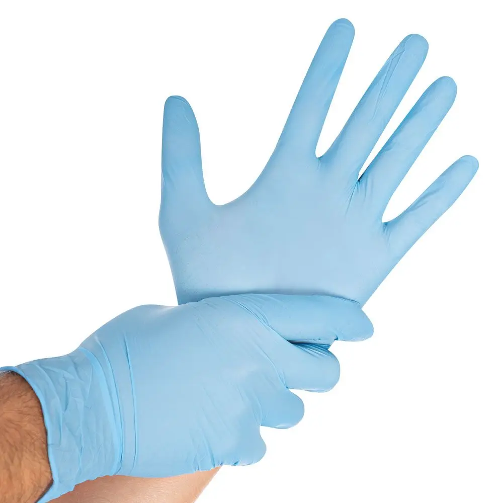 Handschoen nitril blauw M (100st.)