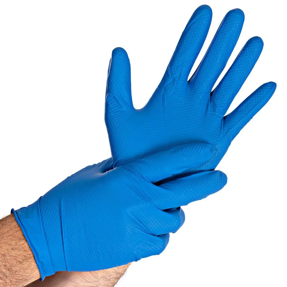 Nitrile gloves power grip/powder free