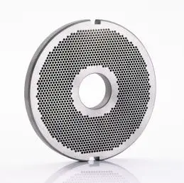 Mincer plate 130E - 3mm chamfered holes mild steel coded