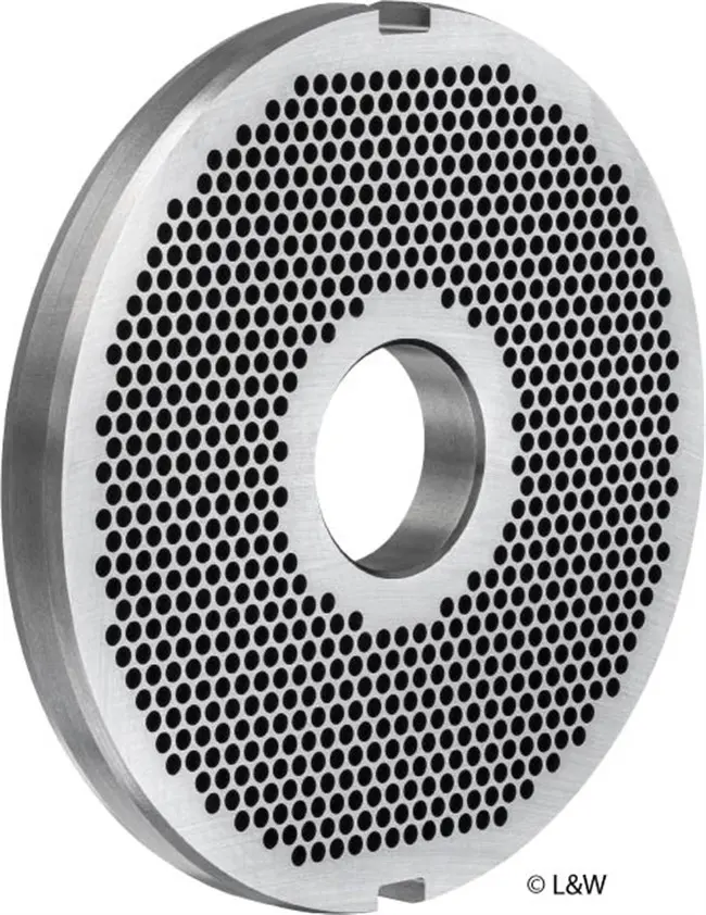 Mincer plate 130E - 1 mild steel coded