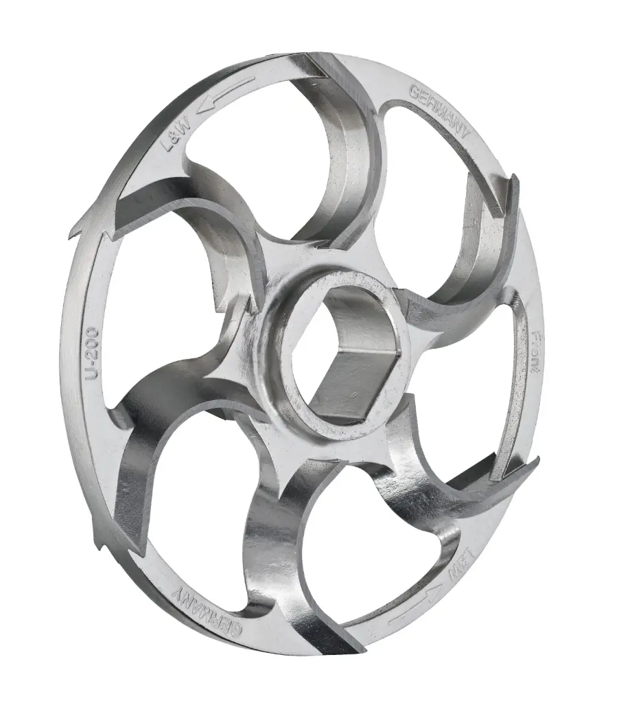 Couteau faucile circulaire 200U - 6 ailes étamé 