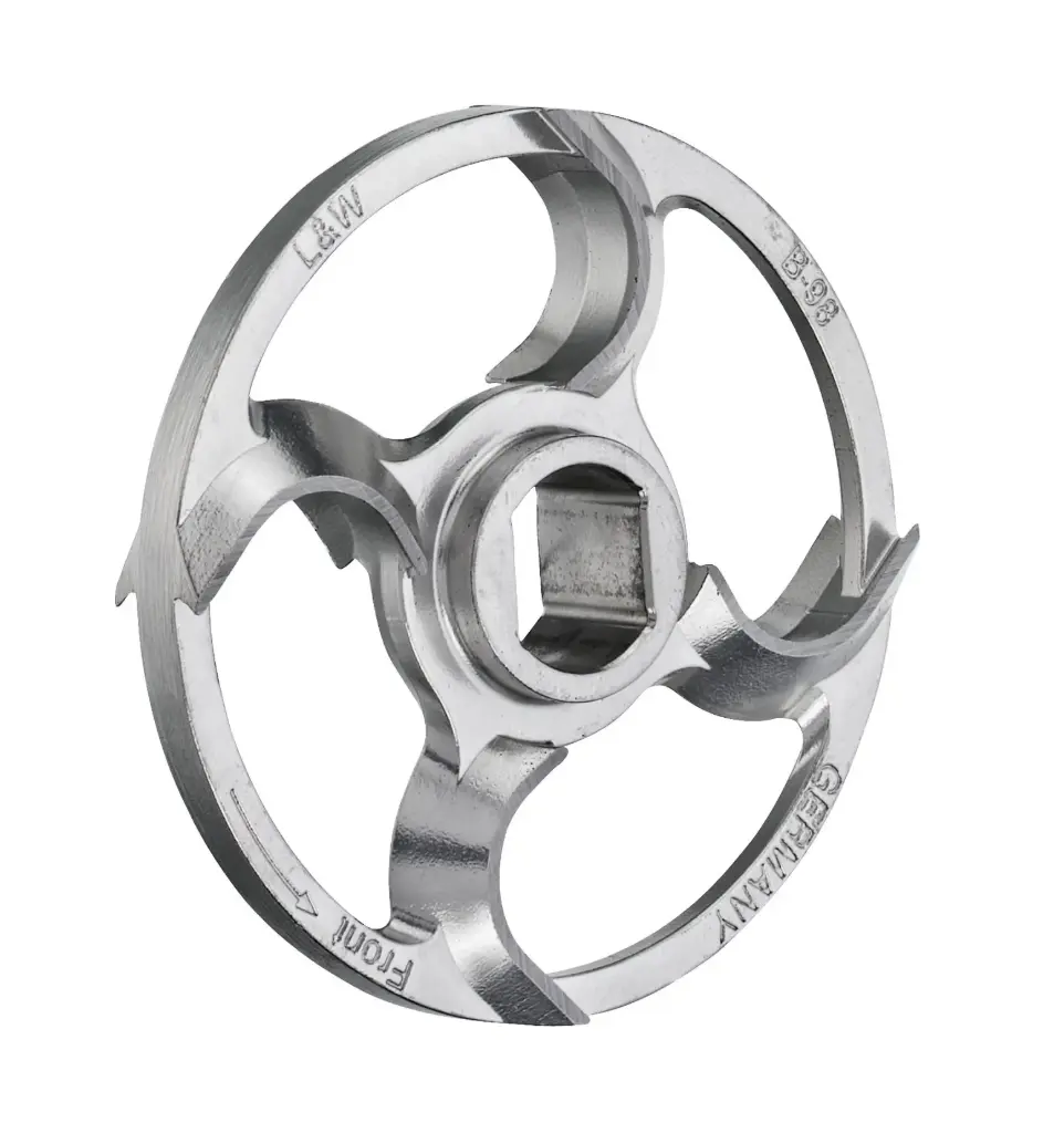 Couteau faucile circulaire 98B - 4 ailes étamé 