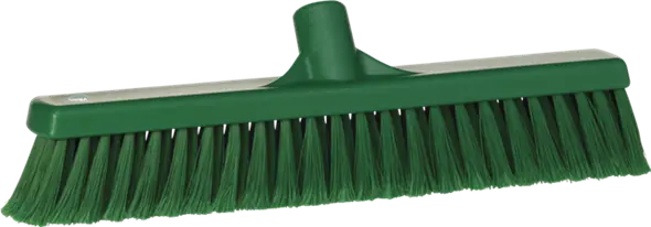 Veegborsel zacht/gespleten 130x46x410mm groen