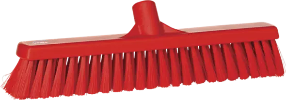 Veegborstel zacht, 130x65x410mm, rood