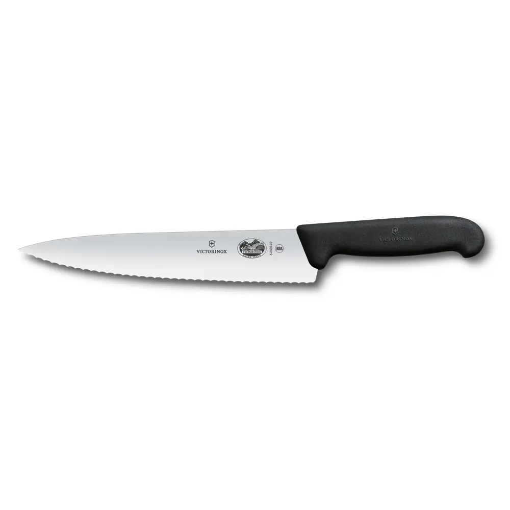 Koksmes met tandjes 22cm zwart