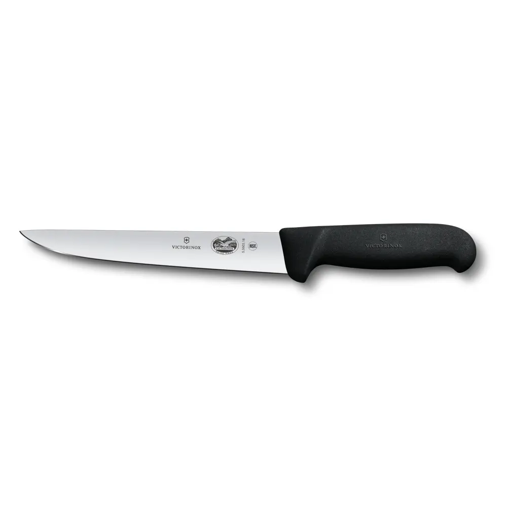 Couteau à saigner 18cm Noir Fibrox 