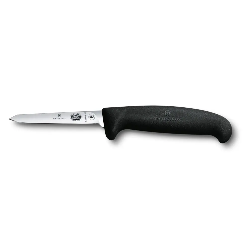 Gevogelte mes 8cm zwart