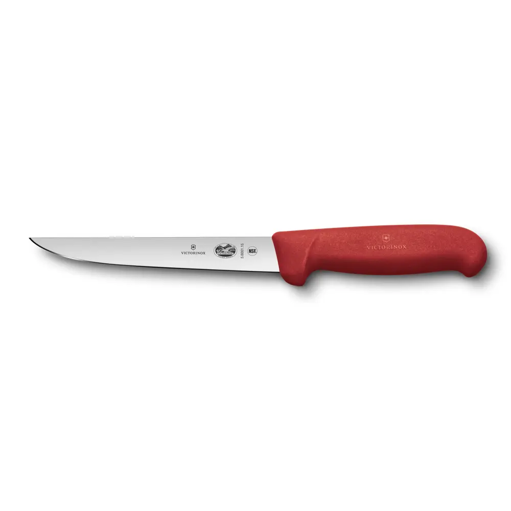 Uitbeenmes, recht, 15cm Victorinox rood