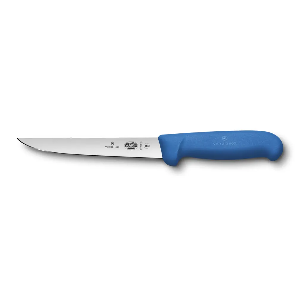 Uitbeenmes recht 15cm blauw