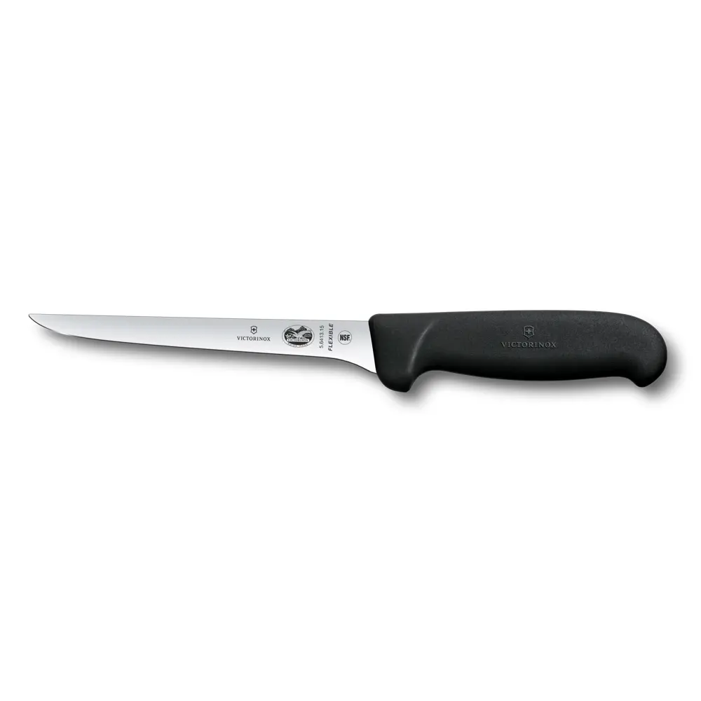 Uitbeenmes 15cm flexibel Victorinox zwart