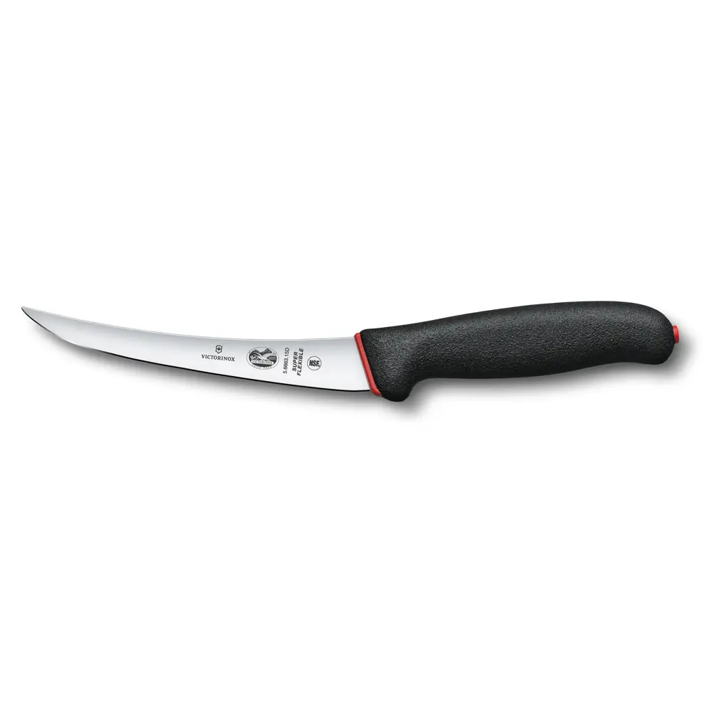 Uitbeenmes 15 cm Dual grip zwart