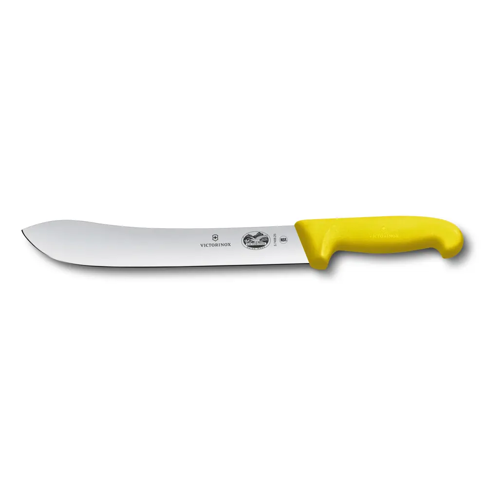 Couteau boucher 25cm Jaune Fibrox 