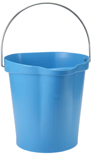 Seau gradue, bec verseur 12L Bleu