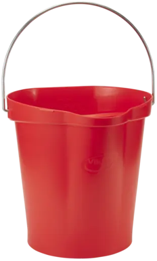 Seau gradue, bec verseur 12L Rouge