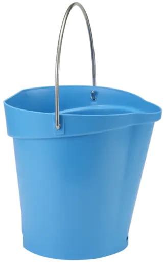 Seau gradue, bec verseur 6L Bleu