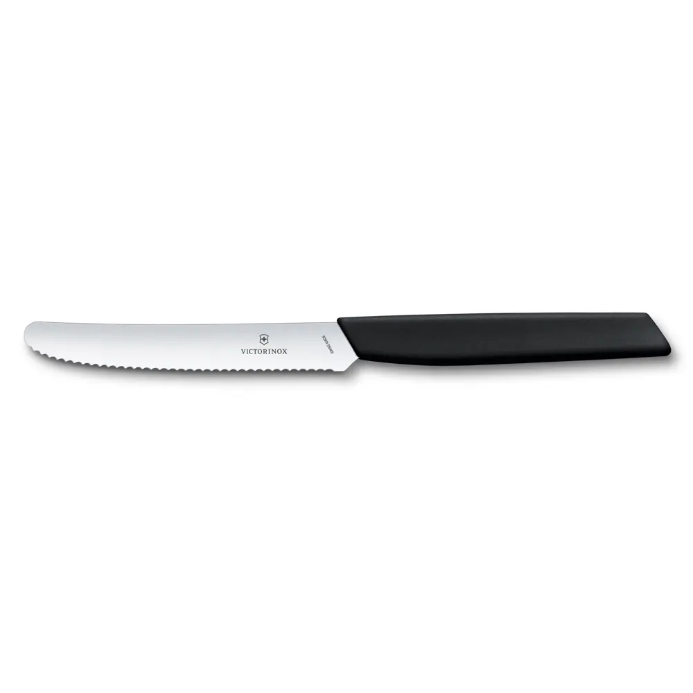 Couteau table et tomate 11cm noir