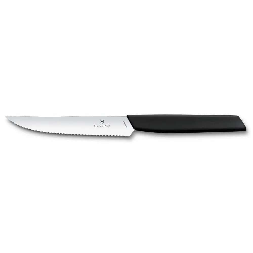 Steakmes 12cm zwart