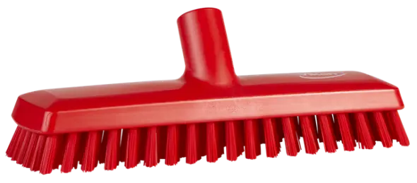 schuurborstel met watertoevoer rood