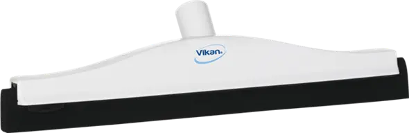 Vloertrekker 40cm wit, zwarte rubber
