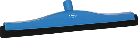 Vloertrekker 50cm blauw, zwarte rubber