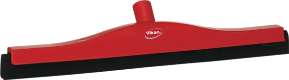 Vloertrekker 50cm rood, zwarte rubber