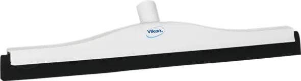 Vloertrekker 50cm wit, zwarte rubber