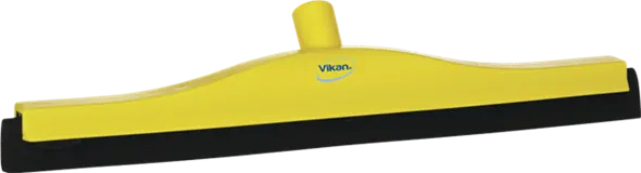 Vloertrekker 50cm geel, zwarte rubber