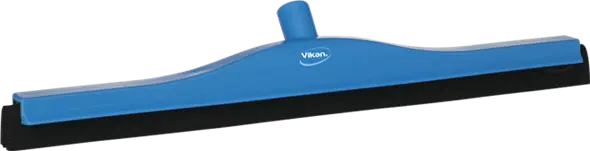 Vloertrekker 60cm blauw, zwarte rubber