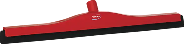 Vloertrekker 60cm rood, zwarte rubber