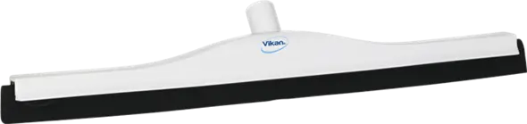 Vloertrekker 60cm wit, zwarte rubber