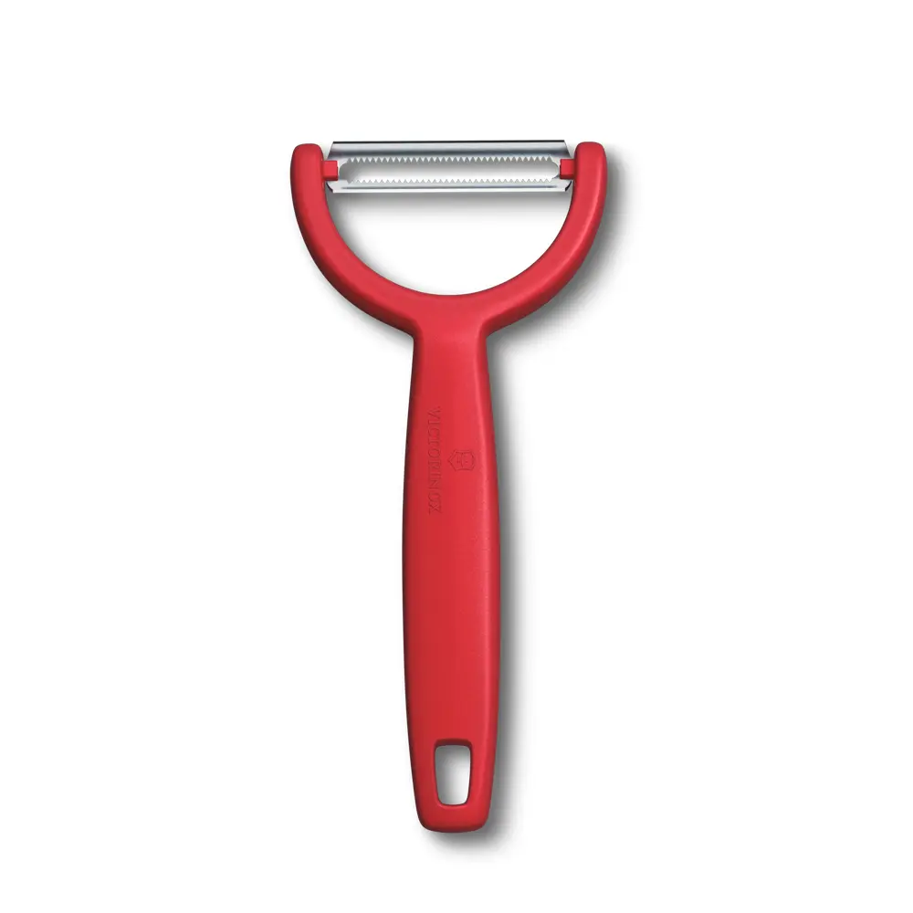 Ypso Peeler, serrated, double-edge, red