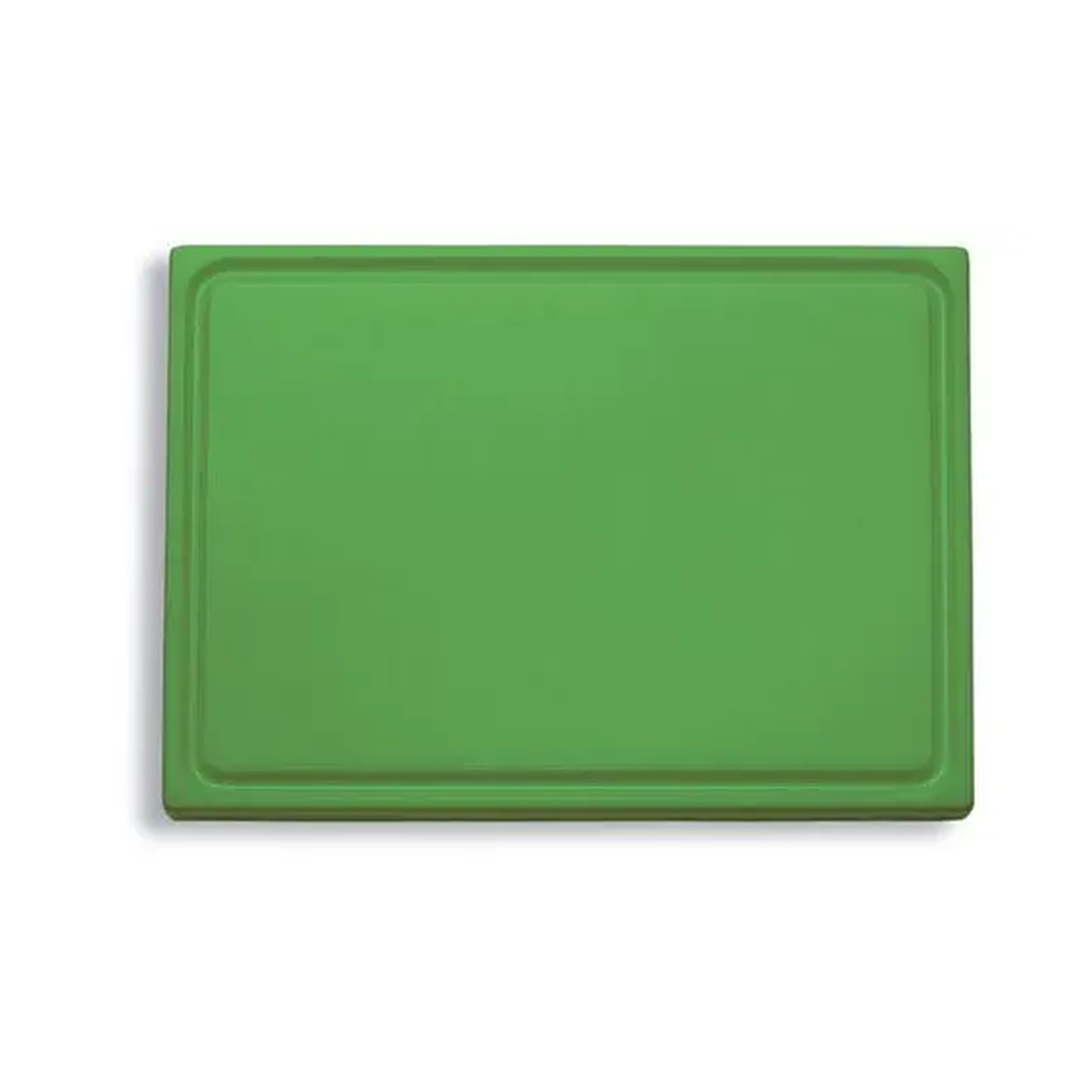 Cutting board with juice groove 53x32,5cm green