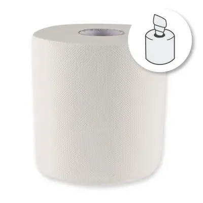 Papier 2-laags centrefeed (6 rollen)
