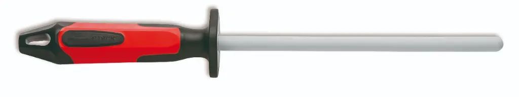 Fusil à aiguisser céramique 20cm rouge-noir