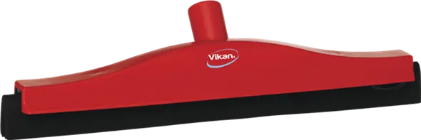 Vloertrekker 40cm rood, zwarte rubber