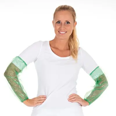 Overmouwen PE, 20 micron groen (100st.) 